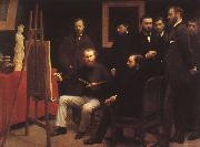 Henri Fantin-Latour An Atelier in the Batignolles oil painting